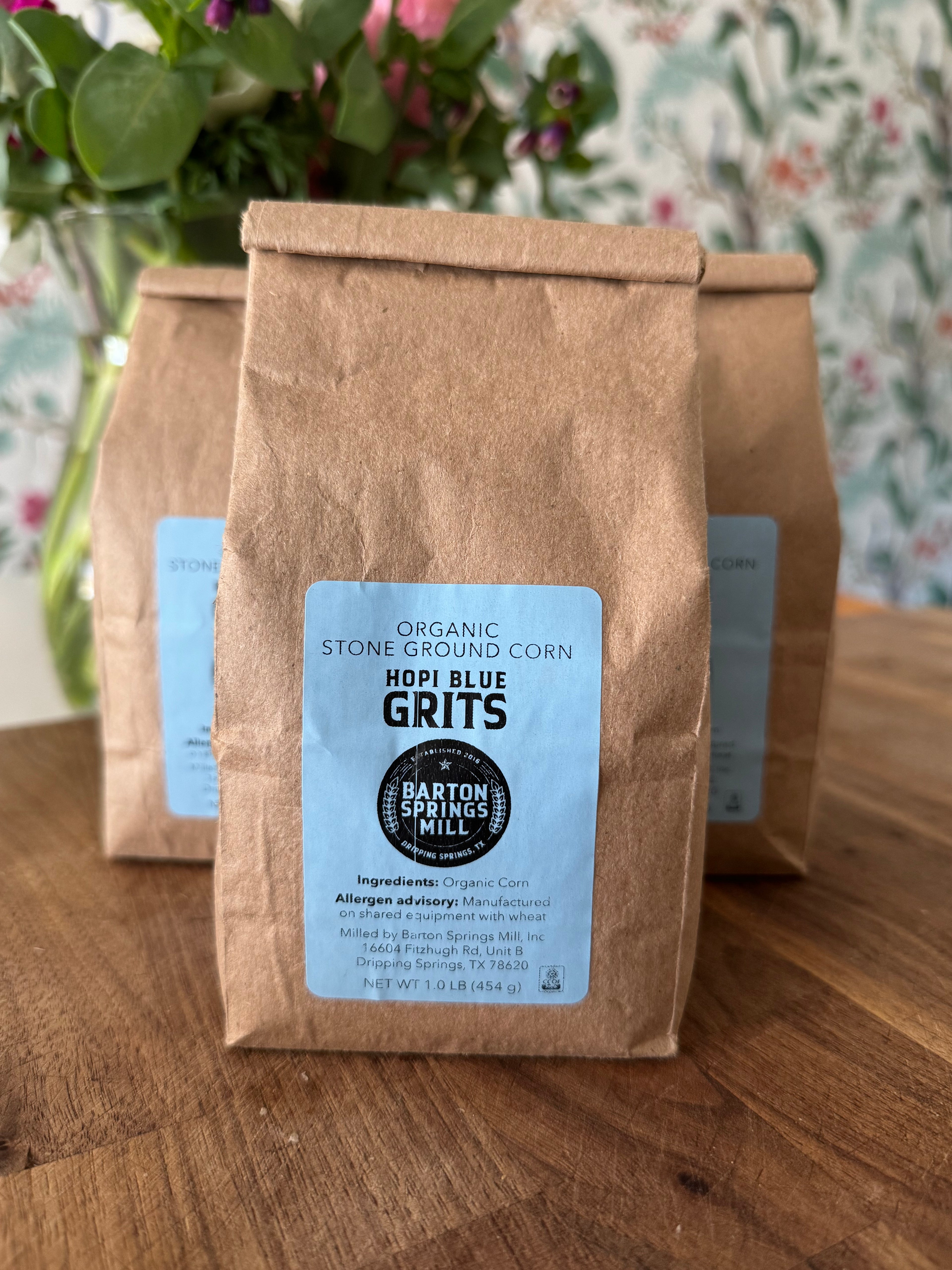 Organic Hopi Blue Grits (1lb)