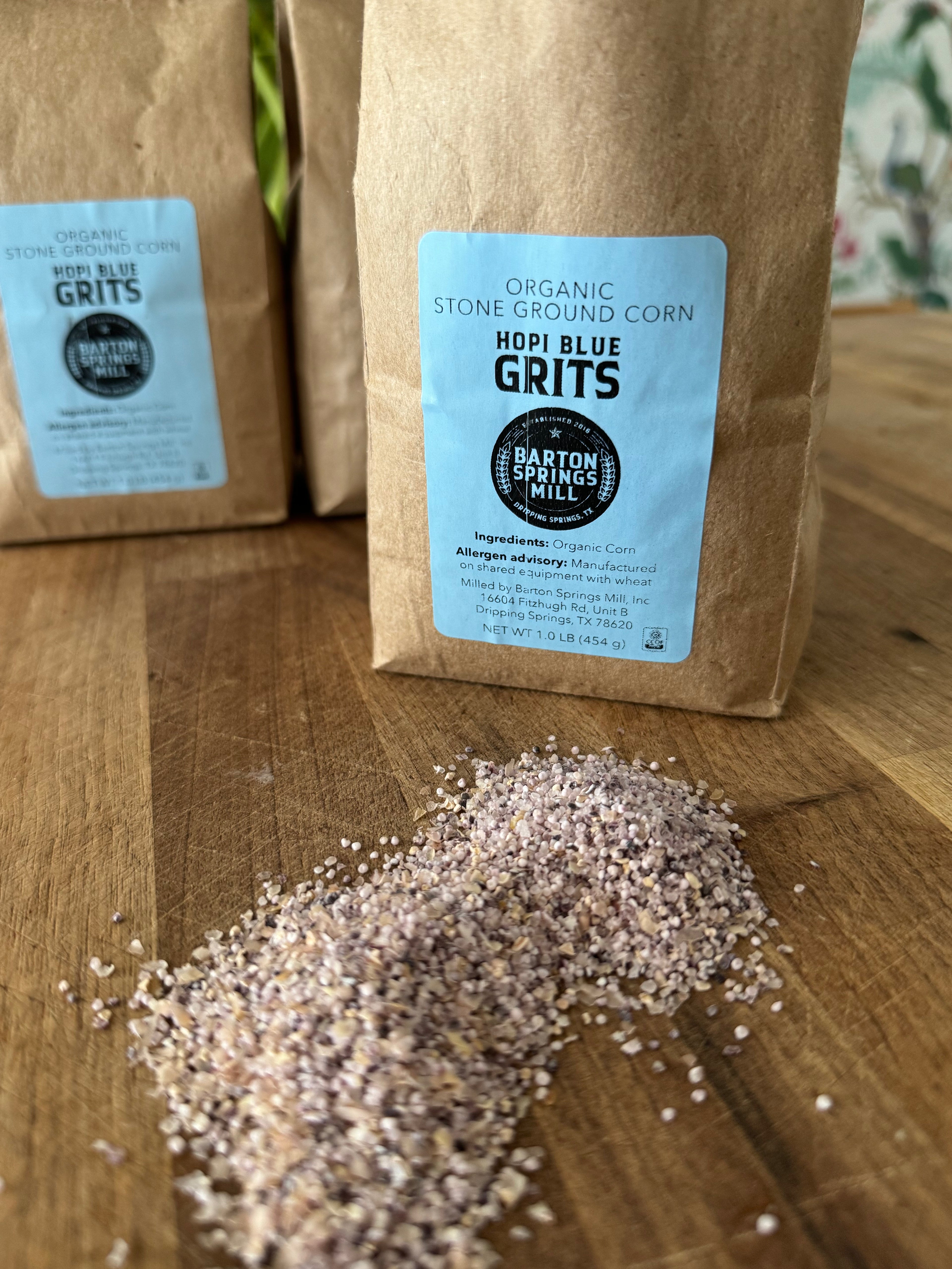 Organic Hopi Blue Grits (1lb)