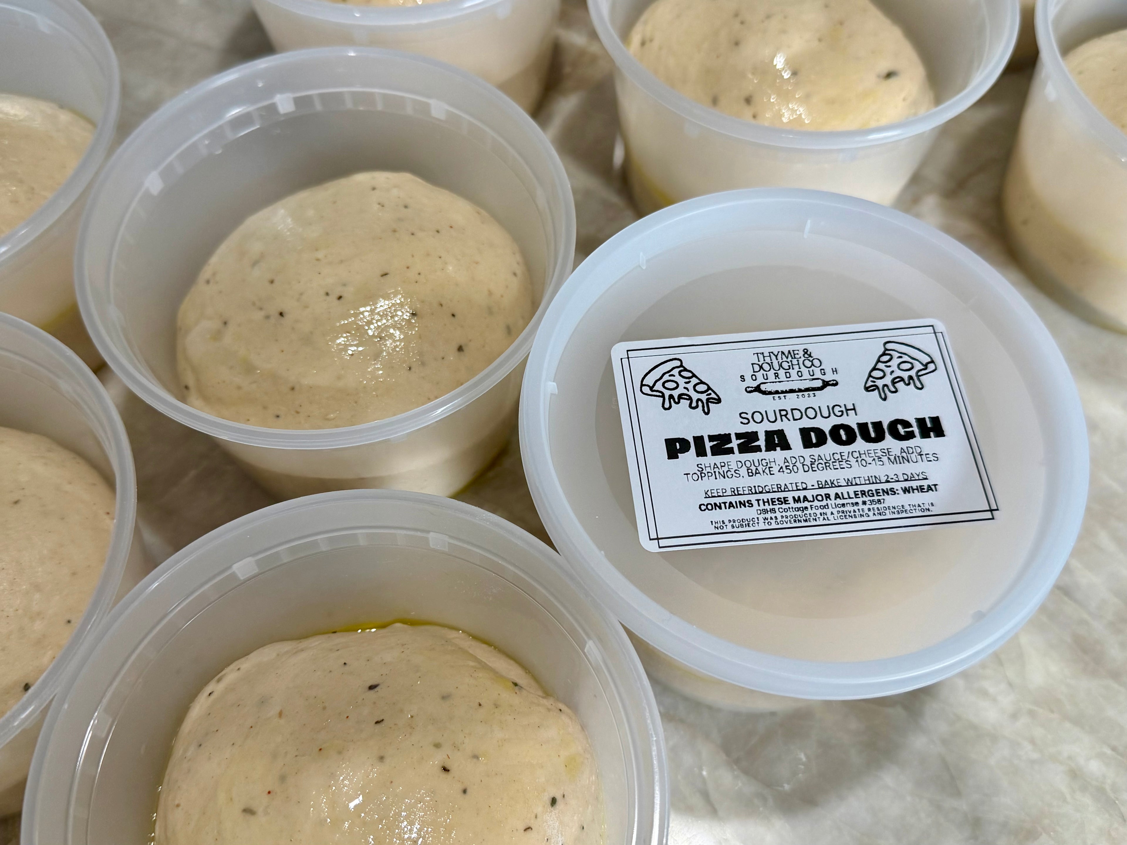 Sourdough Pizza Dough (12-14")