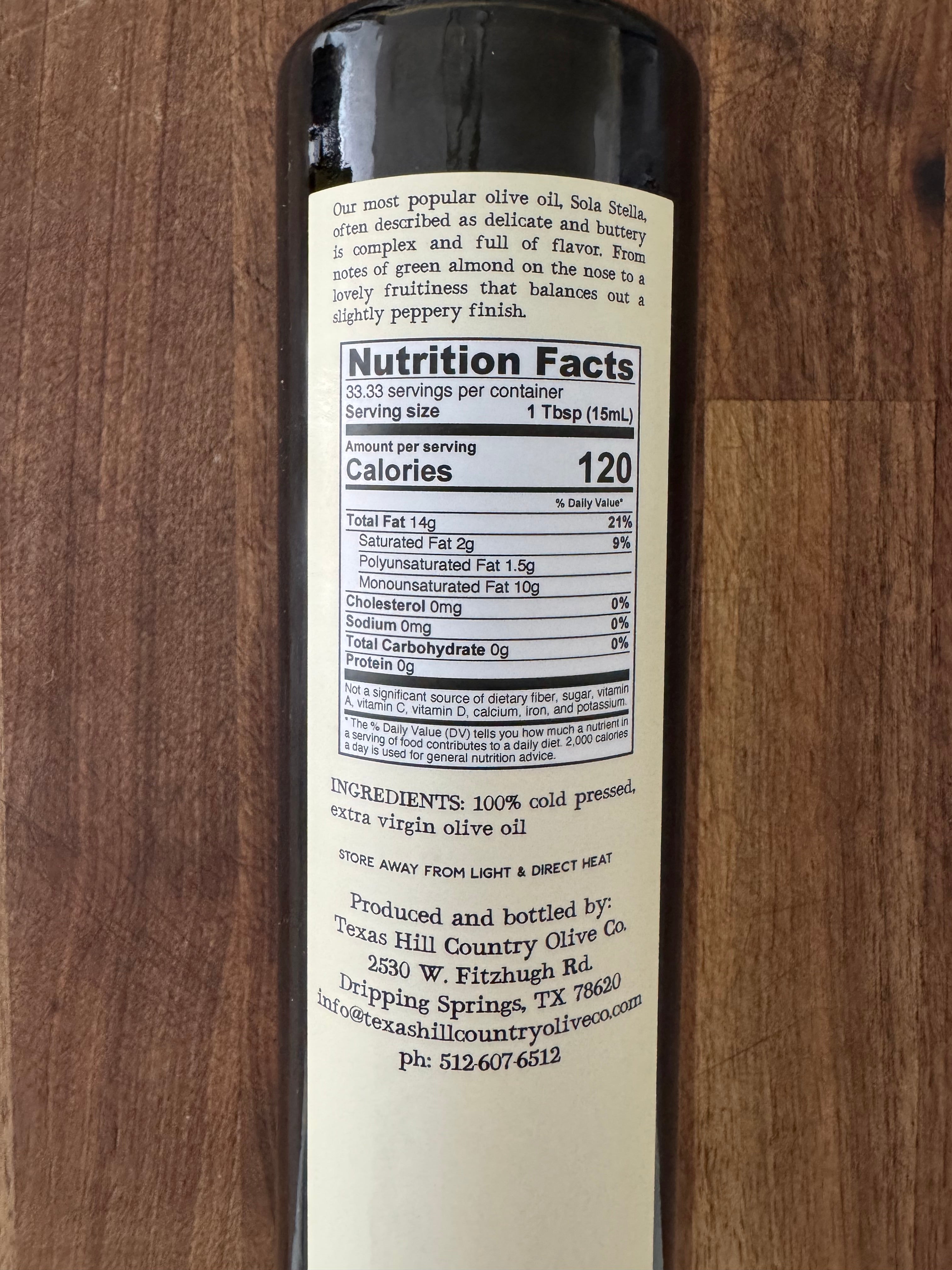 Sola Stella Extra Virgin Olive Oil
