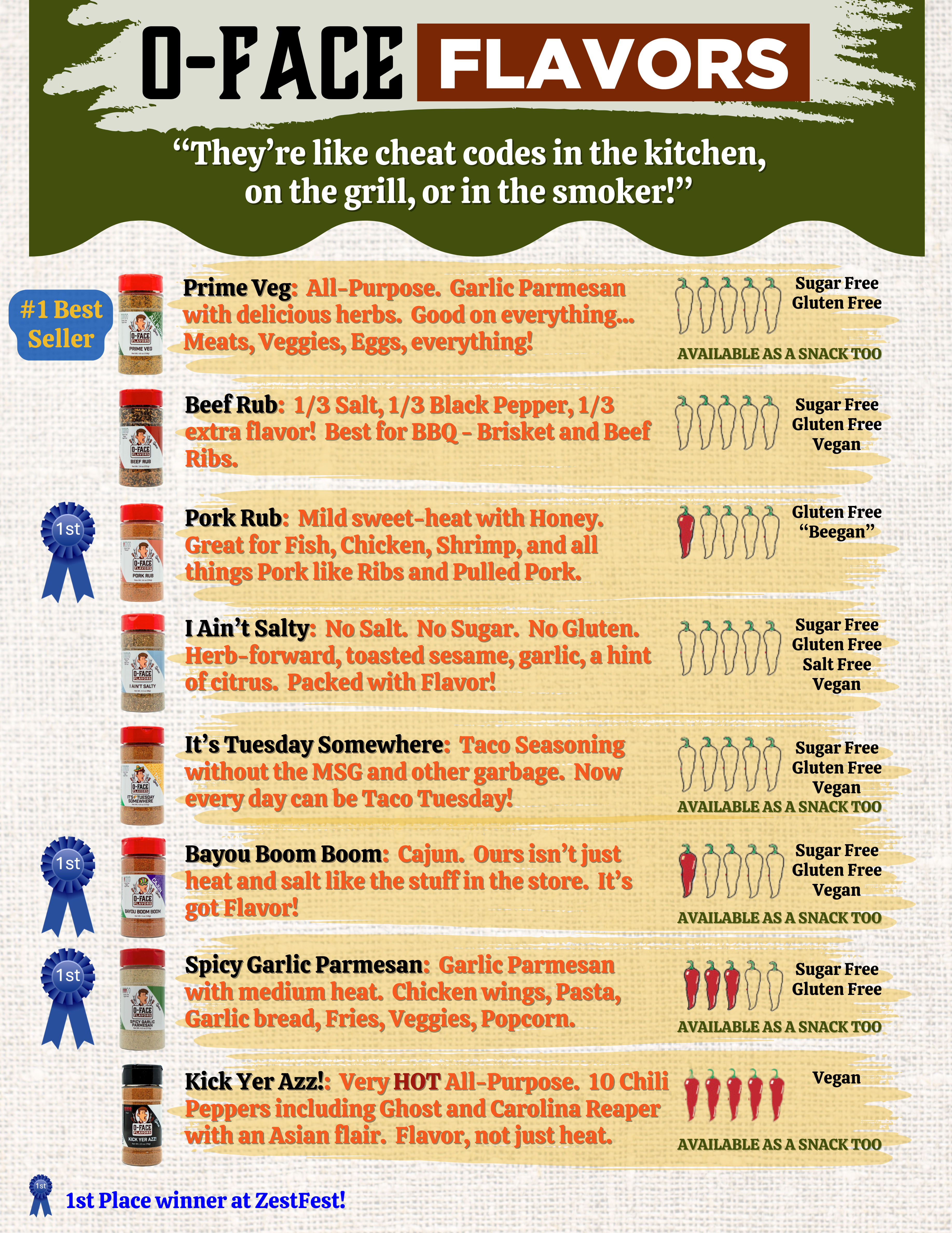 Prime Veg Seasoning (4.8oz or 9.6oz)