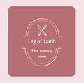 Leg of Lamb (approx 3-4lb) - Limited Qty