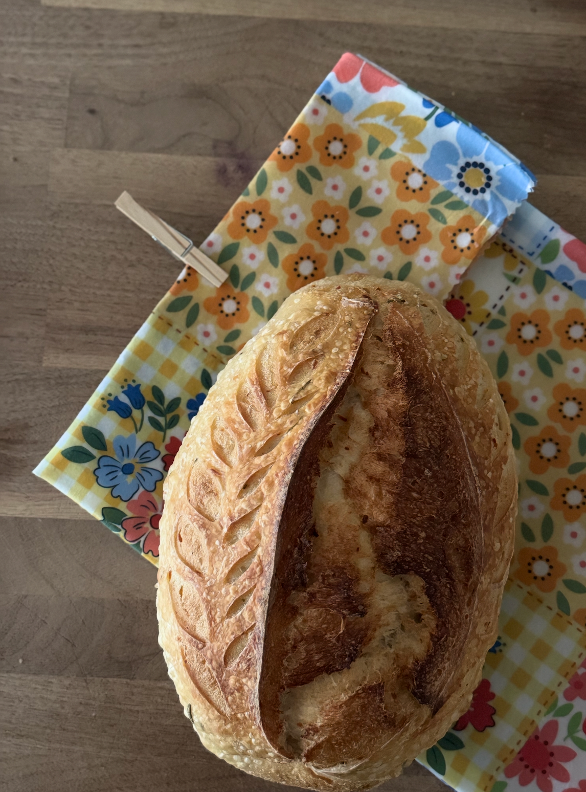 Beeswax Bread Bag (Quilted Pattern)