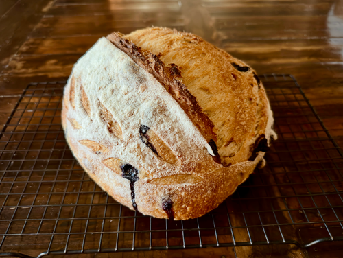 Blueberry Lemon Sourdough Loaf