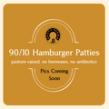 Lean Brangus Beef Hamburger Patties (90/10) 3 Patties, 1 lb
