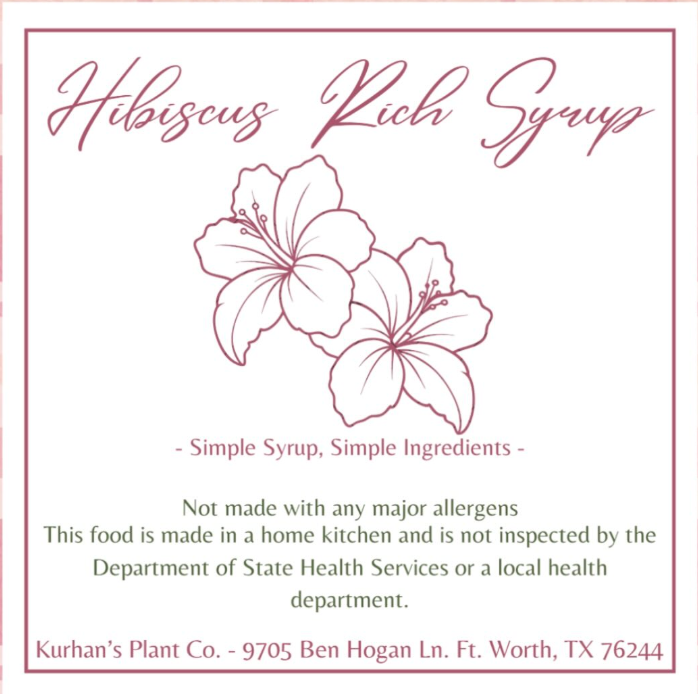 Hibiscus Rich Syrup (17oz)
