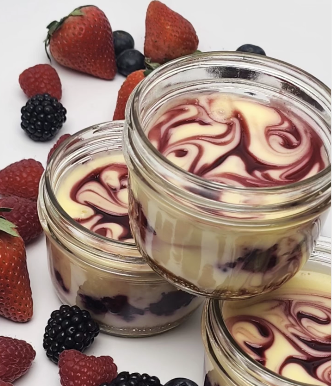 Mixed Berry Cheesecake Jar