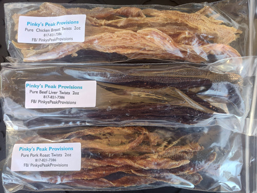 Chicken Breast Meat Twists (Dog Treat)
