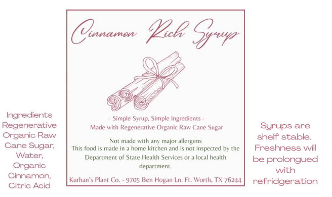 Cinnamon Rich Syrup (17oz)