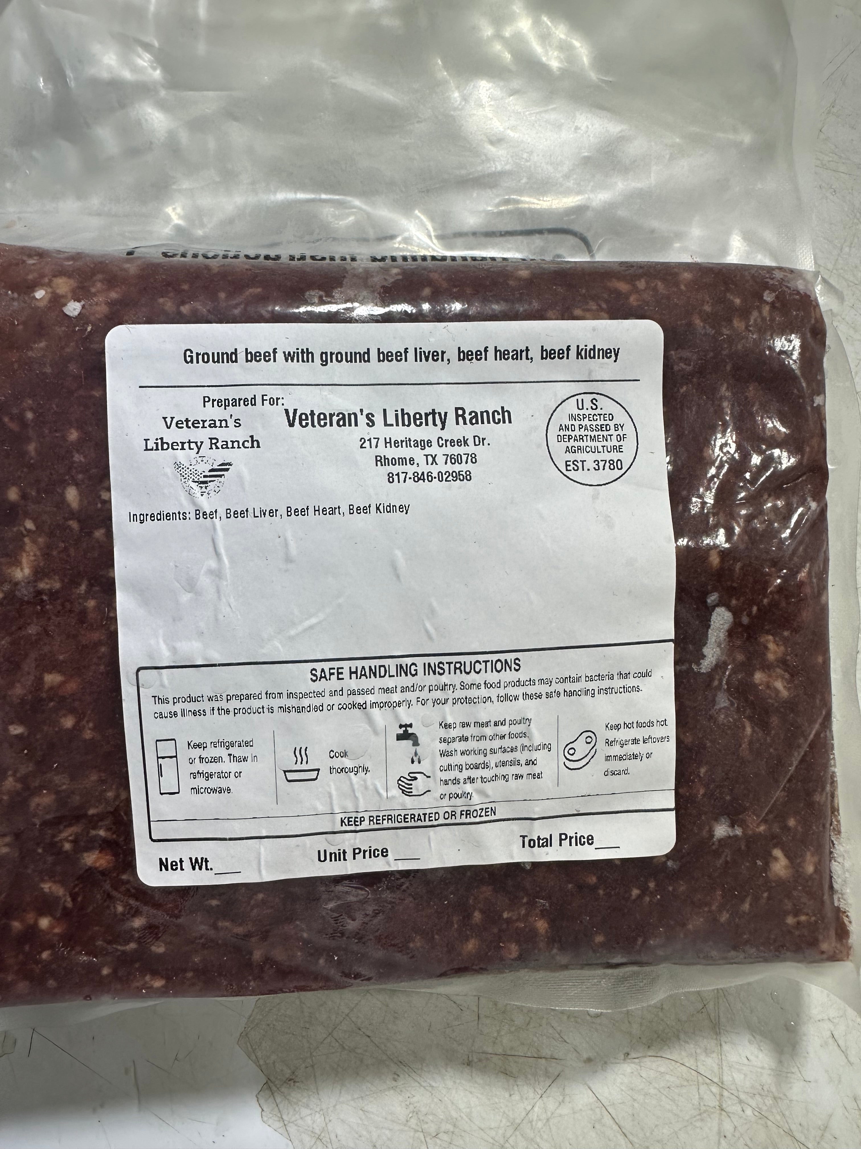 Primal Ground Beef - LEAN (Grass-fed, Grass-Finished)