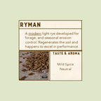 Organic Stone-Milled Ryman Whole Grain Flour (2.5lb)